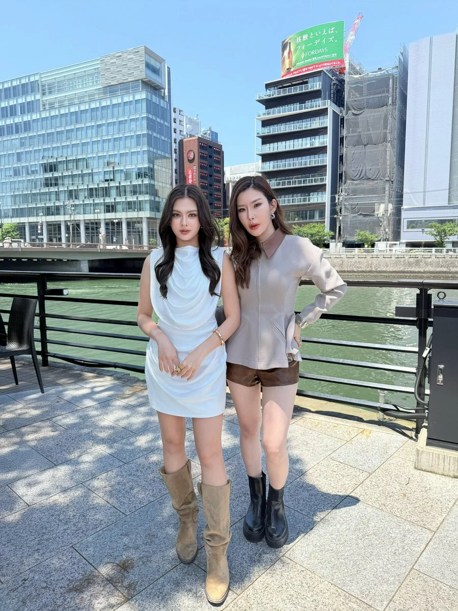 Marissa Lloyd and Ize Papichaya together in Fukuoka in May 2026