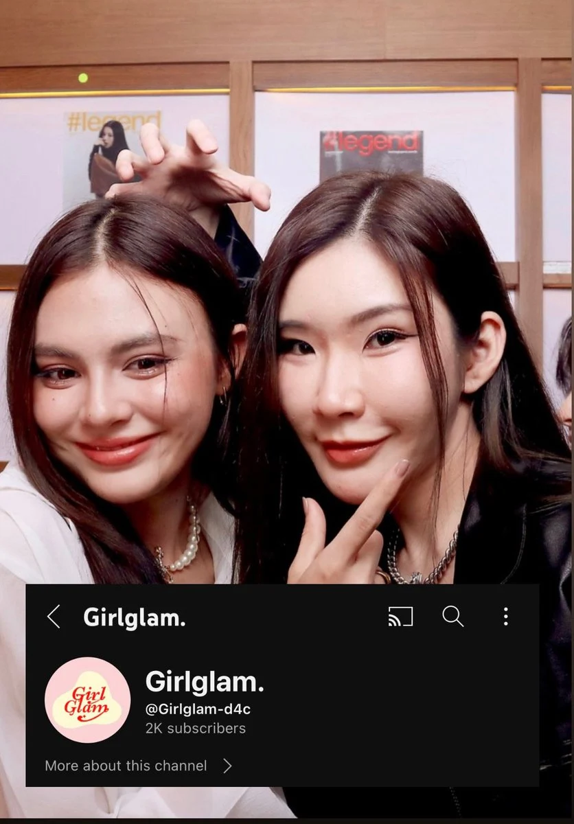 Marissa and Ize in Ize’s September 2024 Girlglam launch announcement